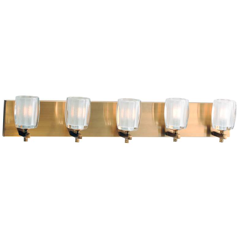 Image 1 Maxim Bravado 33 inch Wide Golden Bronze 5-LED Bath Light