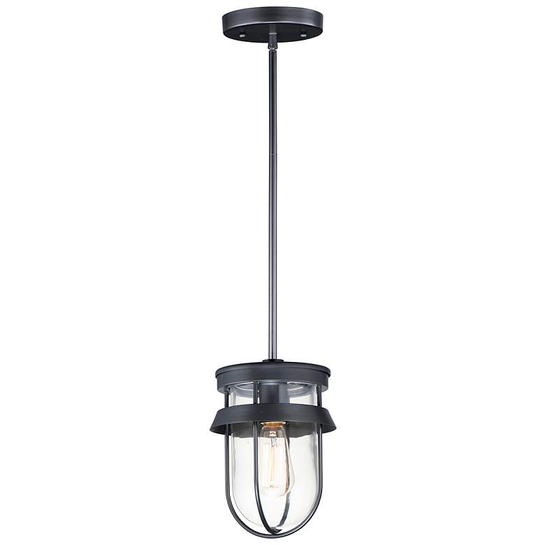 Image 1 Maxim Breakwater 10 inch High Black Outdoor Hanging Light