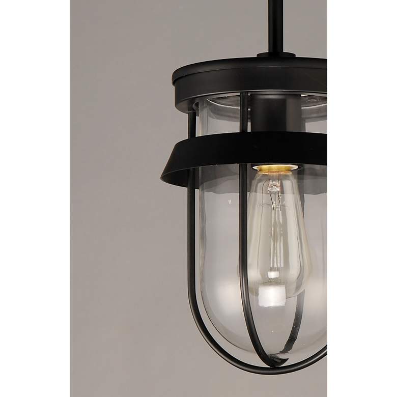 Image 3 Maxim Breakwater 10" High Black Outdoor Hanging Light more views