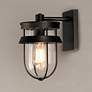 1_Maxim Breakwater 10" High Black Outdoor Wall Light