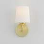 3_Maxim Bristol 10" High Satin Brass Wall Sconce more views