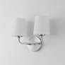 5_Maxim Bristol 13 1/4" High Satin Nickel 2-Light Wall Sconce more views