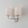6_Maxim Bristol 13 1/4" High Satin Nickel 2-Light Wall Sconce more views