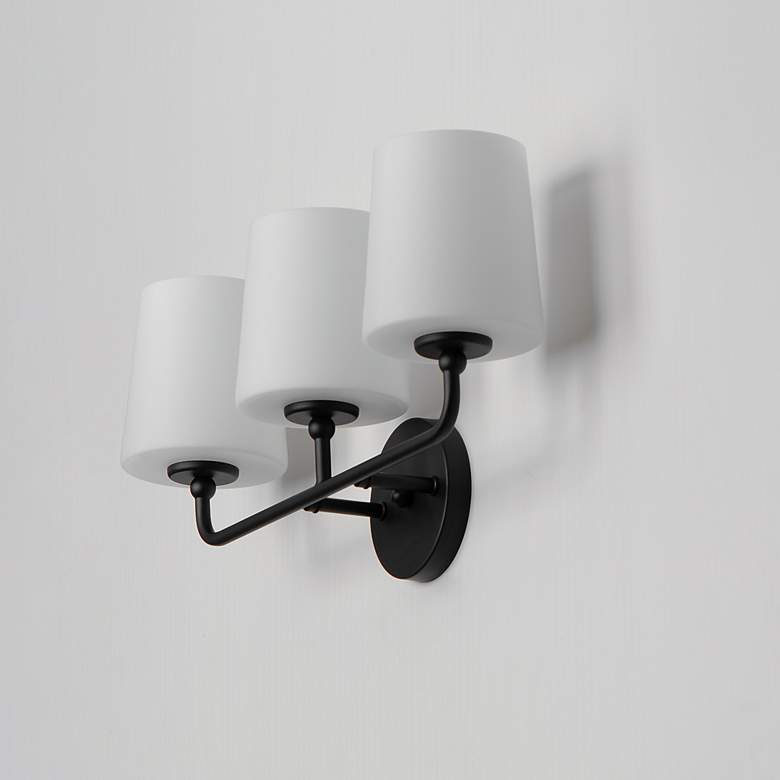 Image 4 Maxim Bristol 20 3/4" Wide Black 3-Light Bath Light more views
