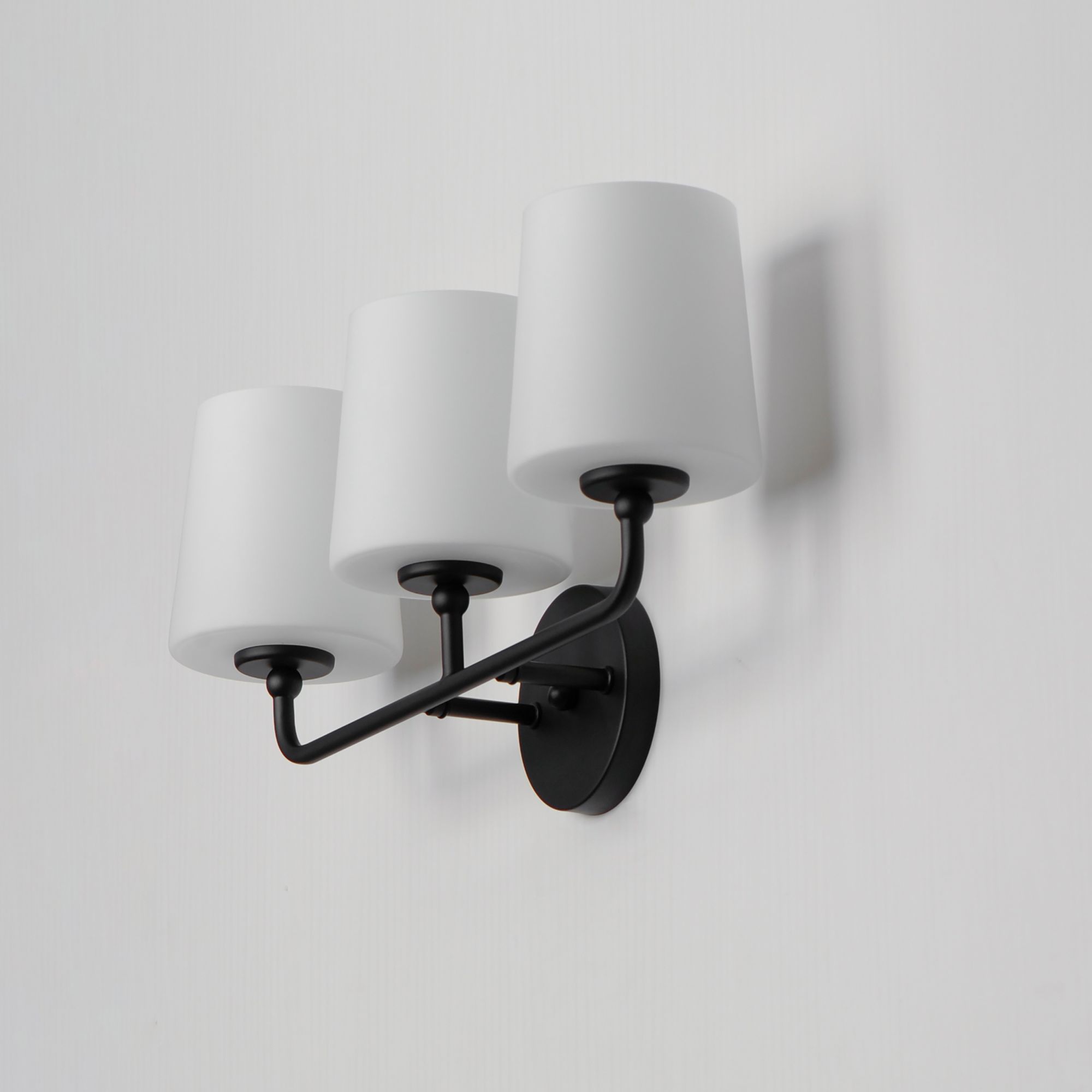 Image 5 Maxim Bristol 20 3/4" Wide Black 3-Light Bath Light more views