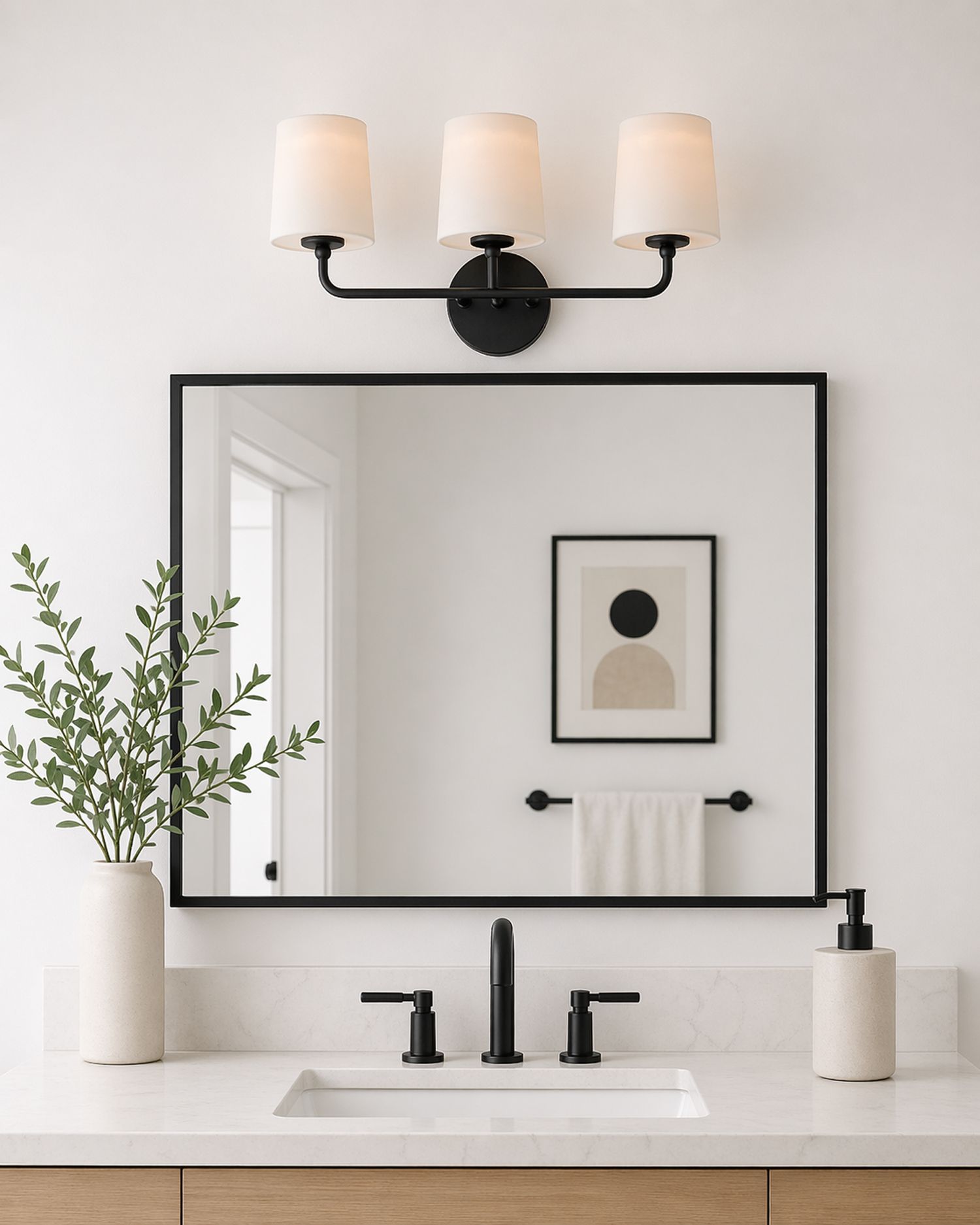 Image 7 Maxim Bristol 20 3/4" Wide Black 3-Light Bath Light more views