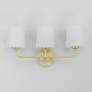 3_Maxim Bristol 20 3/4" Wide Satin Brass 3-Light Bath Light more views
