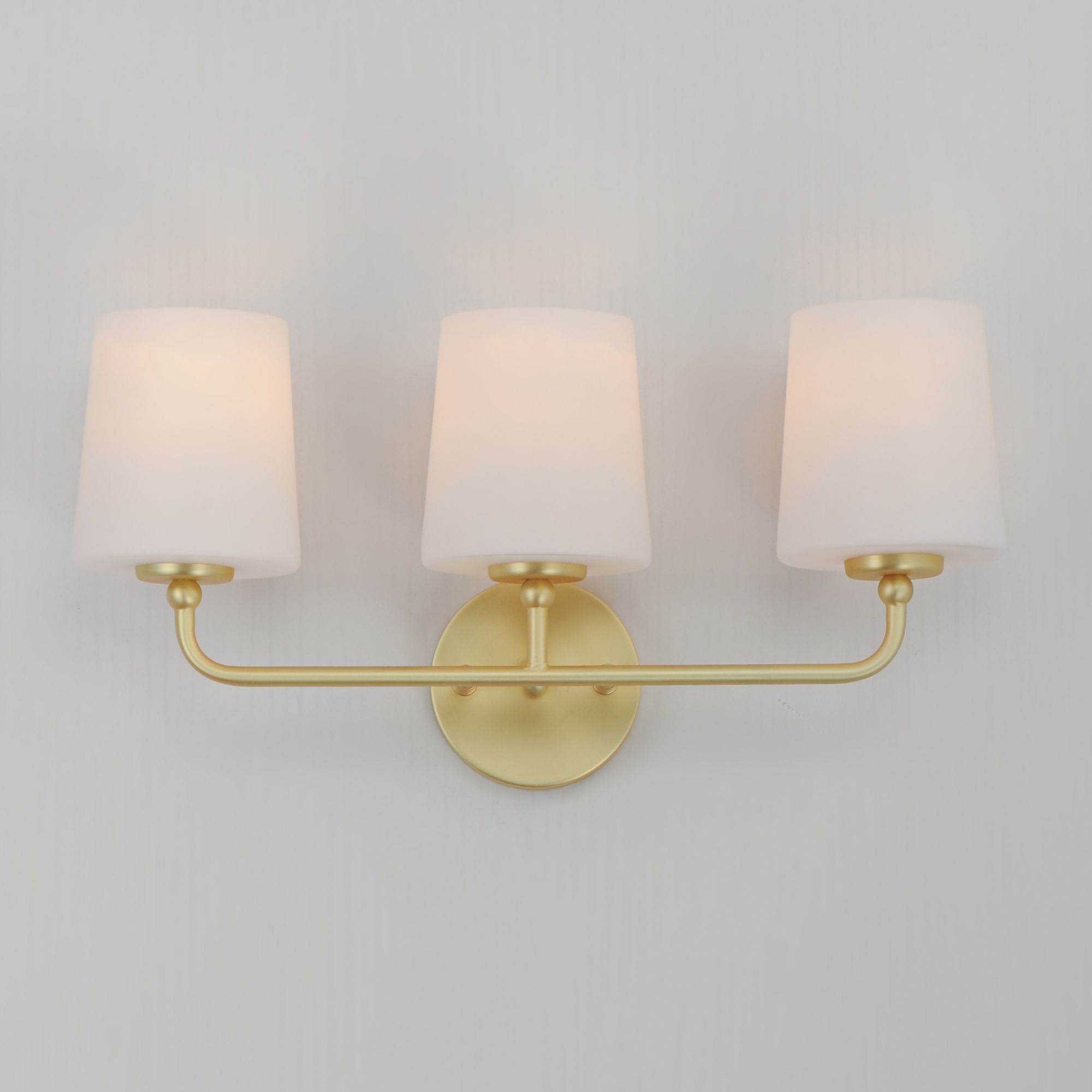 Image 5 Maxim Bristol 20 3/4" Wide Satin Brass 3-Light Bath Light more views