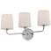 Maxim Bristol 20 3/4" Wide Satin Nickel 3-Light Bath Light