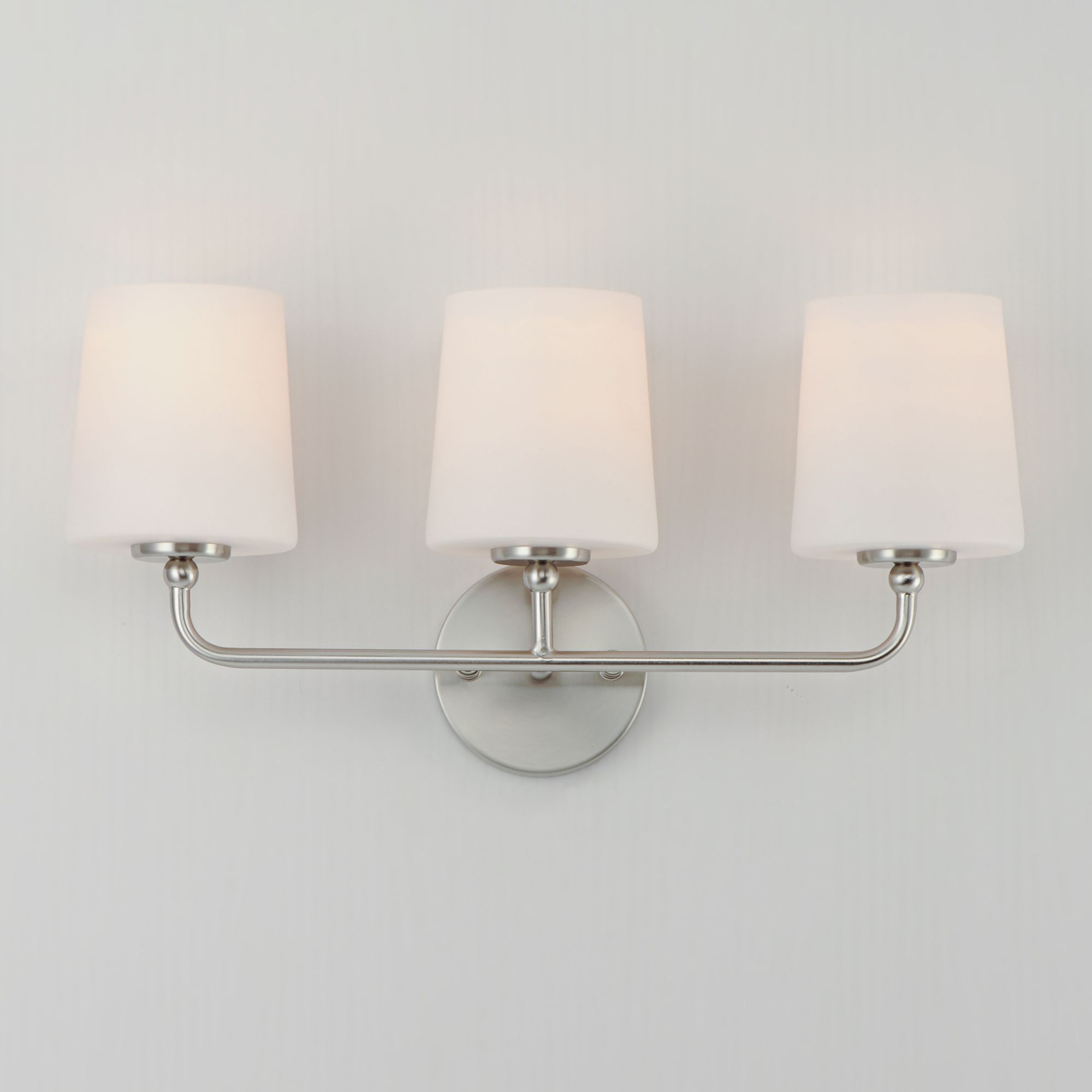 Image 5 Maxim Bristol 20 3/4" Wide Satin Nickel 3-Light Bath Light more views