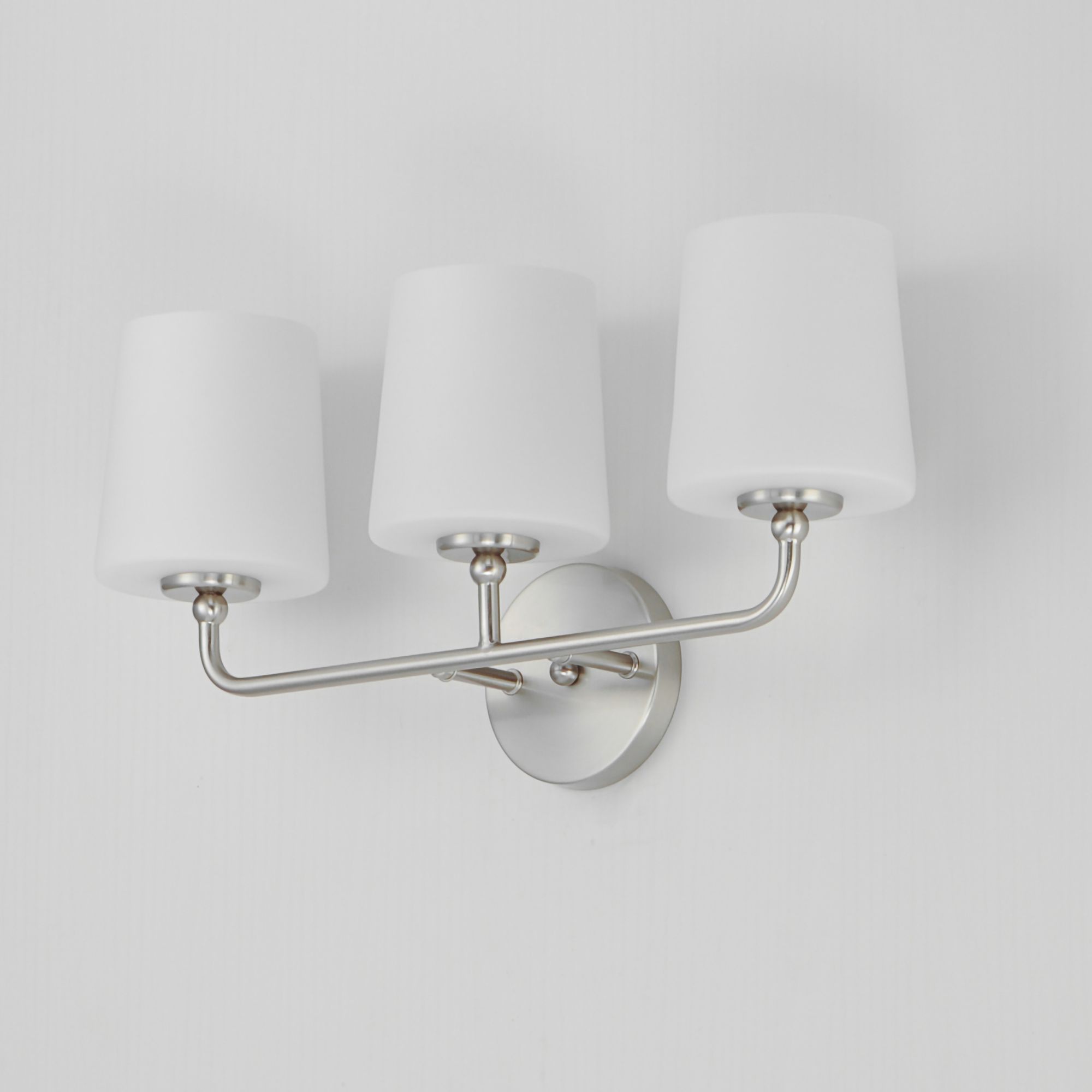 Image 6 Maxim Bristol 20 3/4" Wide Satin Nickel 3-Light Bath Light more views