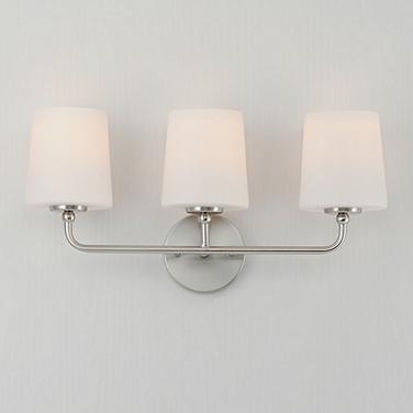 Maxim Bristol 20 3/4" Wide Satin Nickel 3-Light Bath Light