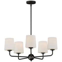 Maxim Bristol 26 1/2" Wide Anthracite 5-Light Chandelier