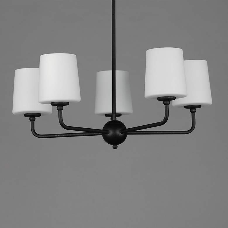 Image 4 Maxim Bristol 26 1/2" Wide Anthracite 5-Light Chandelier more views