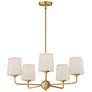 1_Maxim Bristol 26 1/2" Wide Satin Brass 5-Light Chandelier