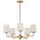 Maxim Bristol 26 1/2" Wide Satin Brass 5-Light Chandelier