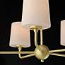 6_Maxim Bristol 26 1/2" Wide Satin Brass 5-Light Chandelier more views