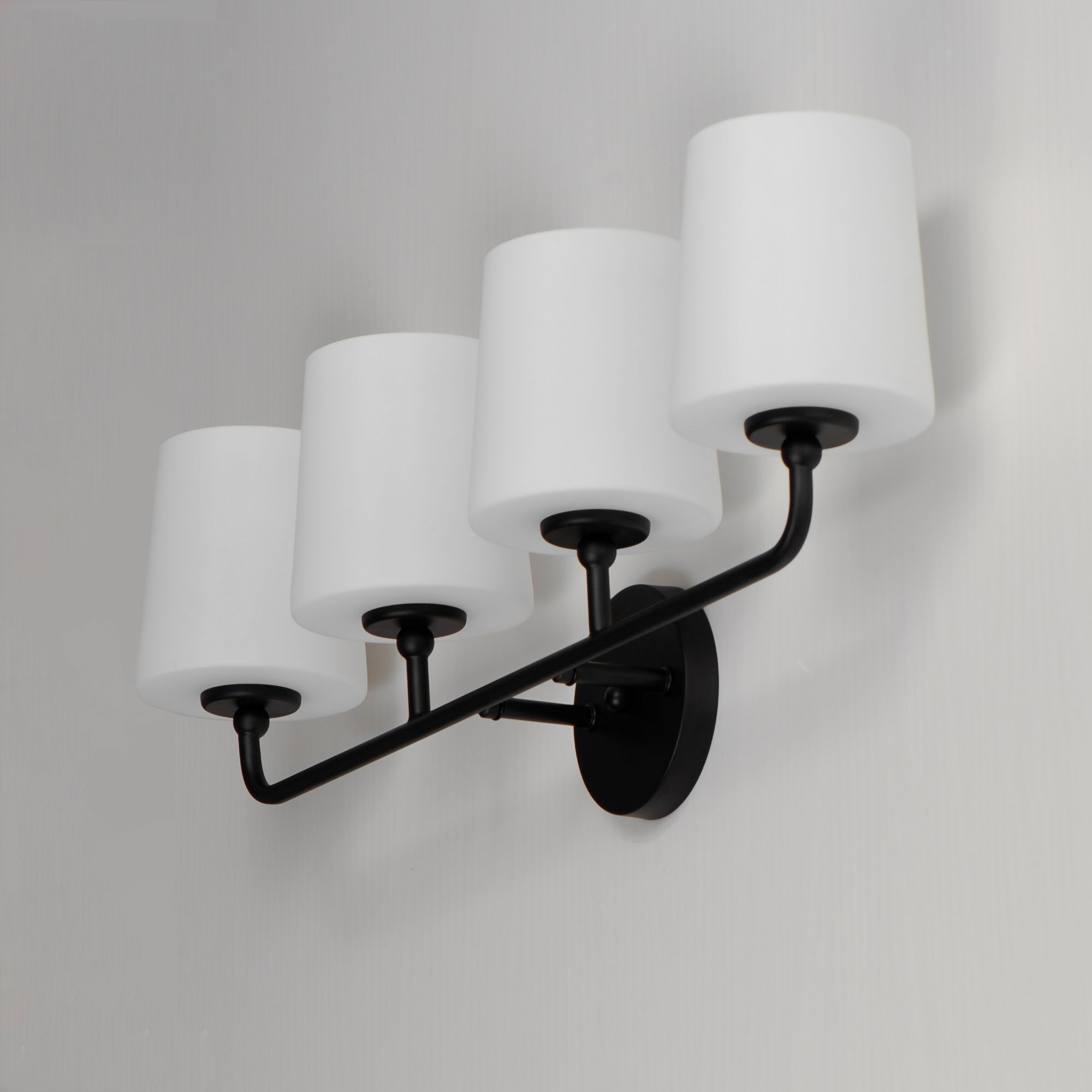 Image 5 Maxim Bristol 28 1/2" Wide Black 4-Light Bath Light more views