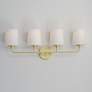 1_Maxim Bristol 28 1/2" Wide Satin Brass 4-Light Bath Light