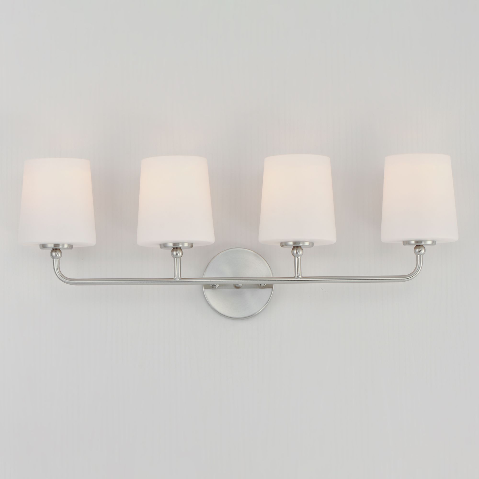 Image 5 Maxim Bristol 28 1/2" Wide Satin Nickel 4-Light Bath Light more views