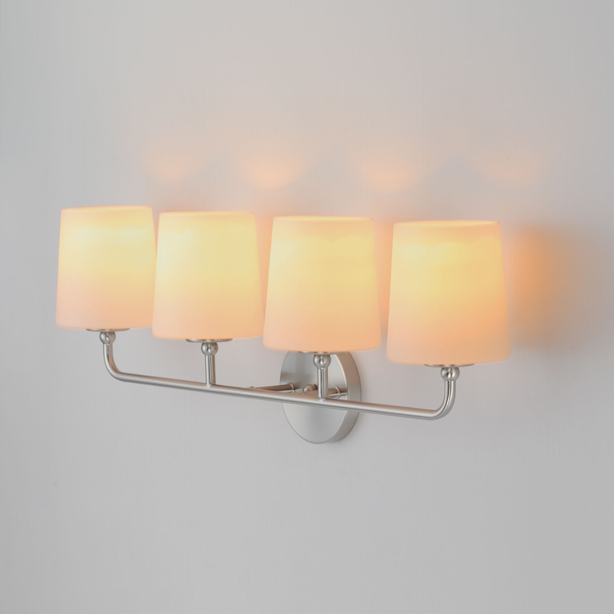 Image 6 Maxim Bristol 28 1/2" Wide Satin Nickel 4-Light Bath Light more views
