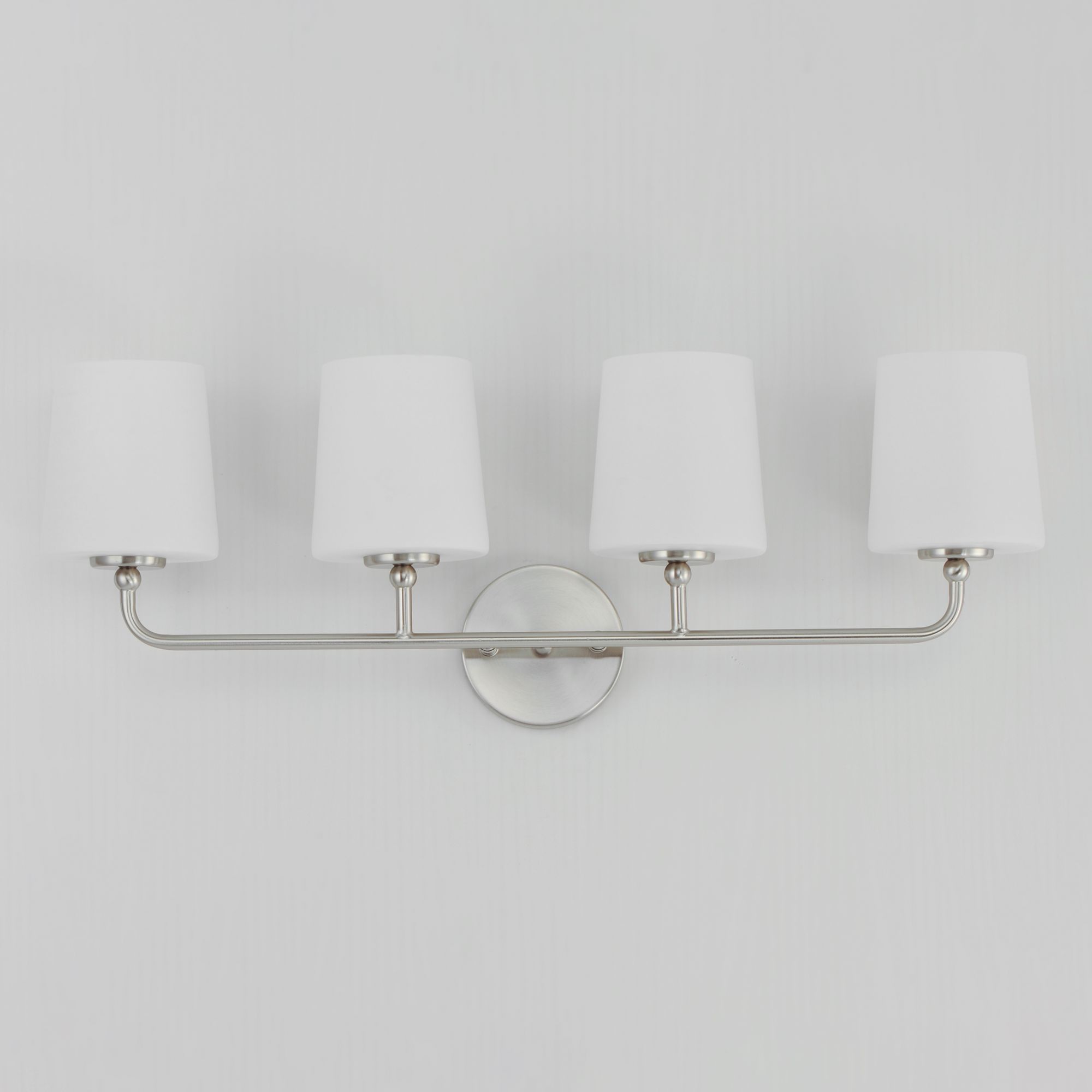 Maxim Bristol 28 1/2" Wide Satin Nickel 4-Light Bath Light