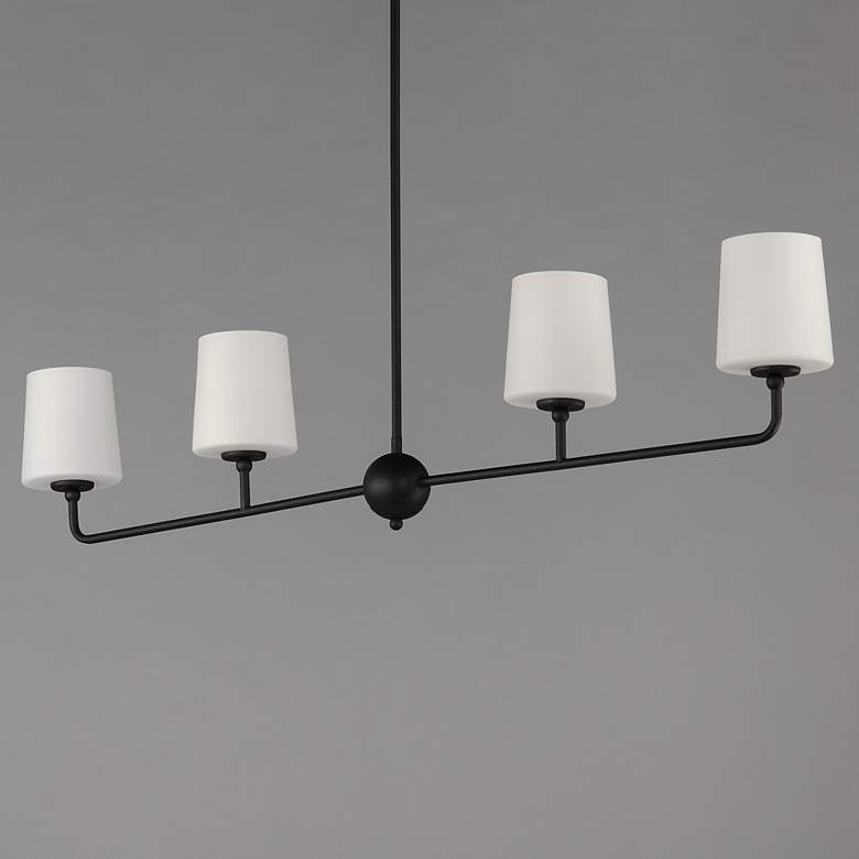 Image 2 Maxim Bristol 48" Wide Anthracite 4-Light Linear Chandelier more views