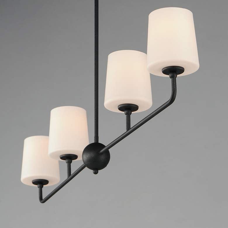 Image 4 Maxim Bristol 48" Wide Anthracite 4-Light Linear Chandelier more views