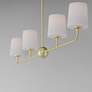 4_Maxim Bristol 48" Wide Satin Brass 4-Light Linear Chandelier more views