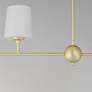 6_Maxim Bristol 48" Wide Satin Brass 4-Light Linear Chandelier more views