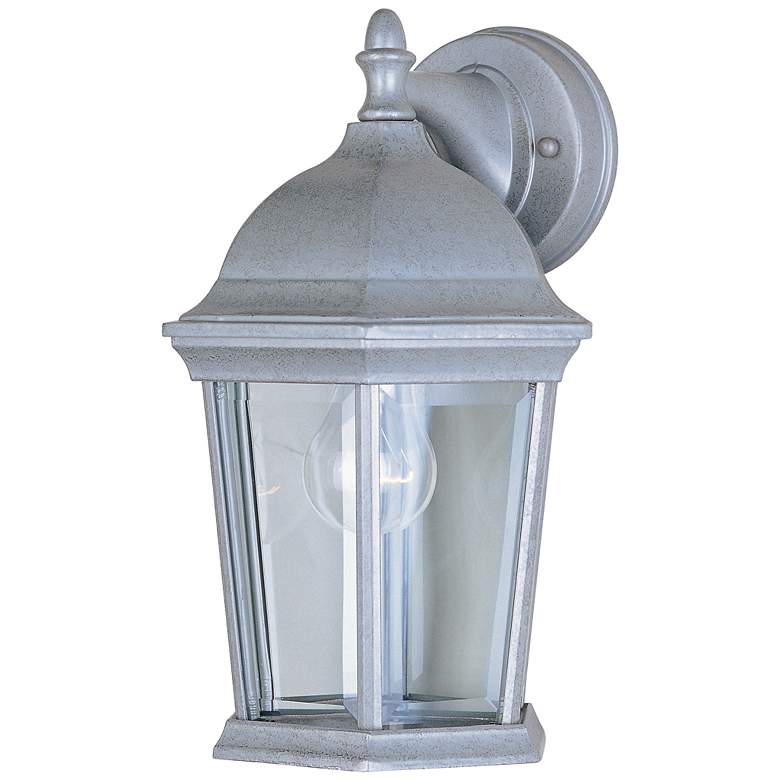 Image 1 Maxim Builder Cast 12" High Pewter Outdoor Wall Lantern