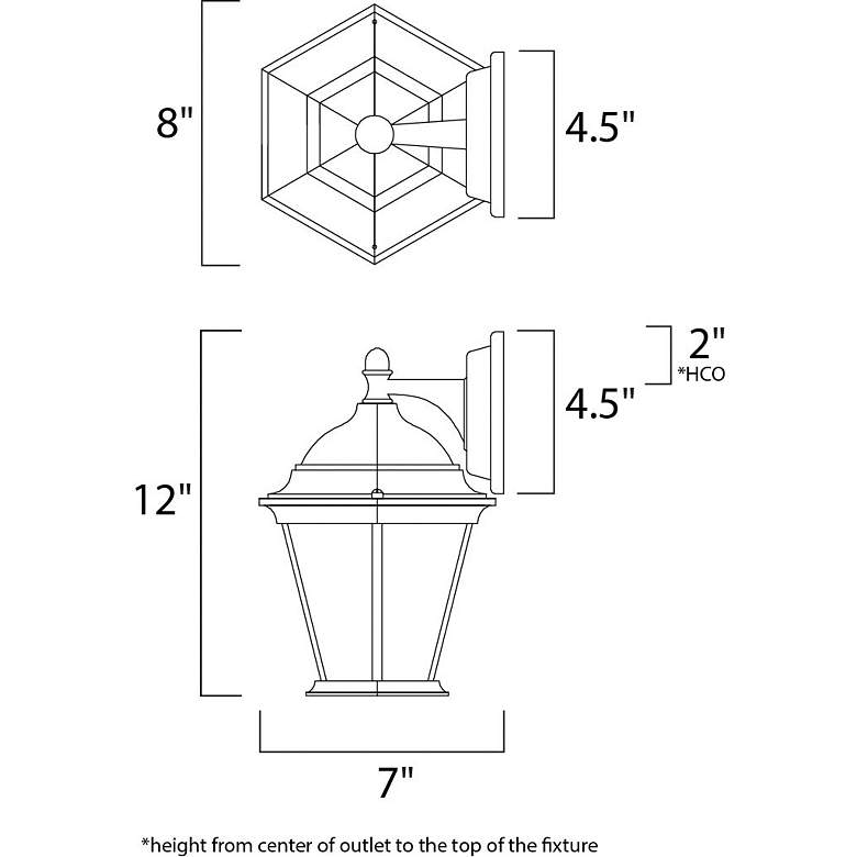 Image 2 Maxim Builder Cast 12" High Pewter Outdoor Wall Lantern more views
