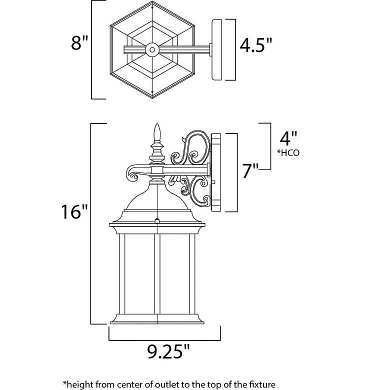 Image 2 Maxim Builder Cast 16"H Empire Bronze Outdoor Wall Lantern more views
