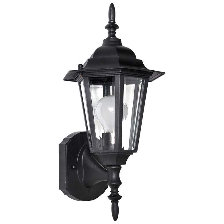Image 1 Maxim Builder Cast 17" High Black Outdoor Wall Light