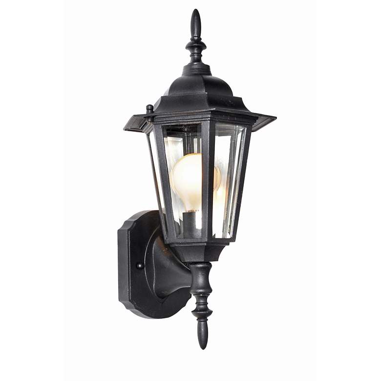 Image 5 Maxim Builder Cast 17" High Black Outdoor Wall Light more views