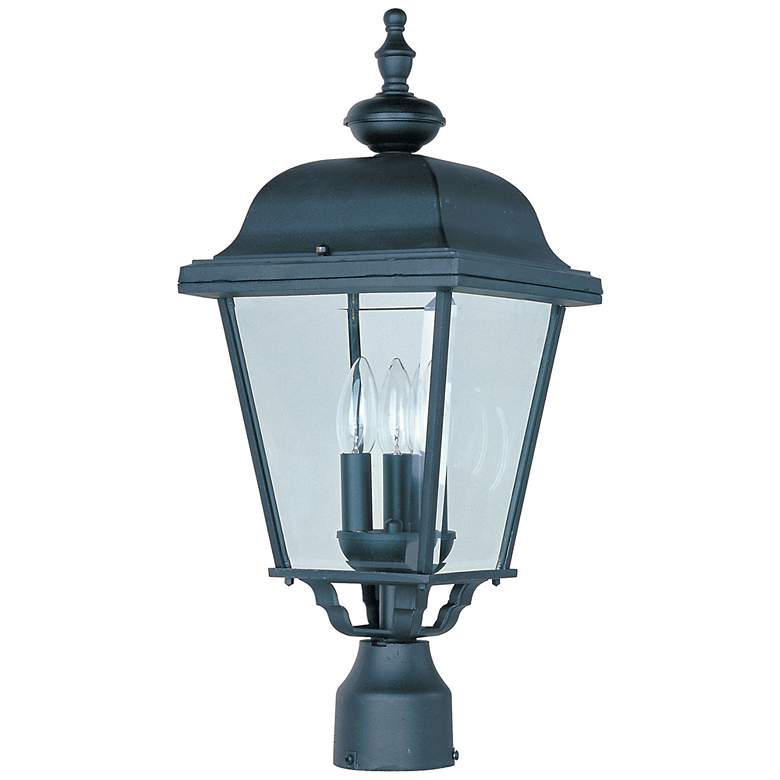 Image 1 Maxim Builder Cast 21 1/4" High Black Outdoor Post Light