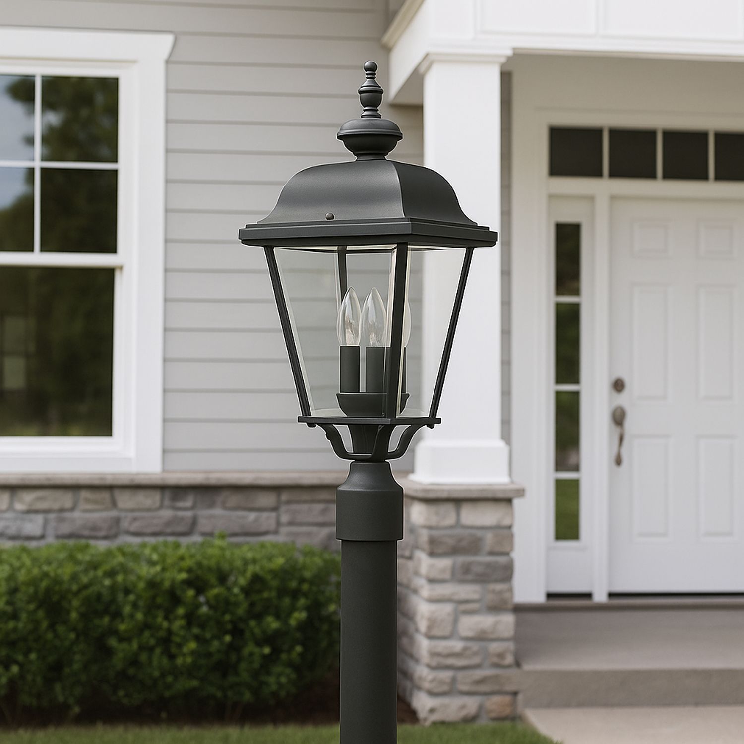 Image 6 Maxim Builder Cast 21 1/4" High Black Outdoor Post Light more views