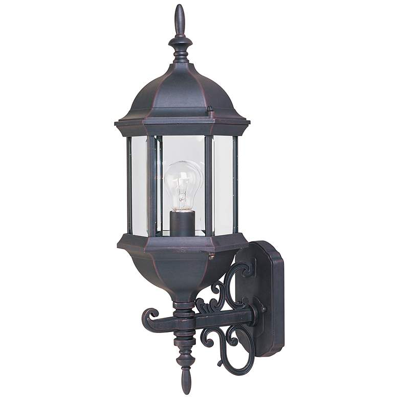 Image 1 Maxim Builder Cast 22" High Empire Bronze Outdoor Wall Light