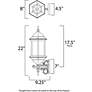 2_Maxim Builder Cast 22" High Empire Bronze Outdoor Wall Light more views