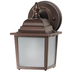 Maxim Builder Cast 8 1/2" High Empire Bronze LED Outdoor Wall Light