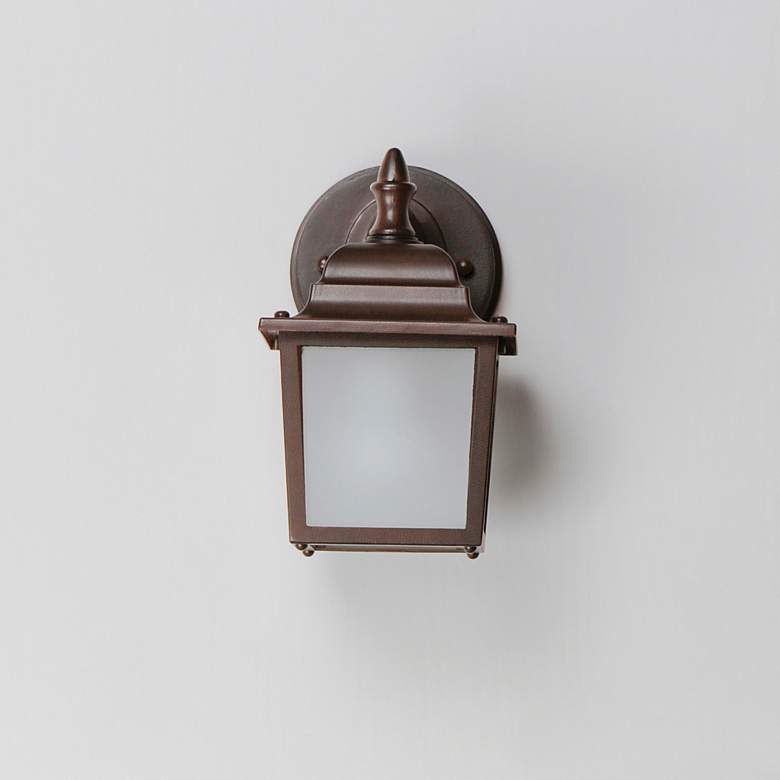 Image 2 Maxim Builder Cast 8 1/2" High Empire Bronze LED Outdoor Wall Light more views