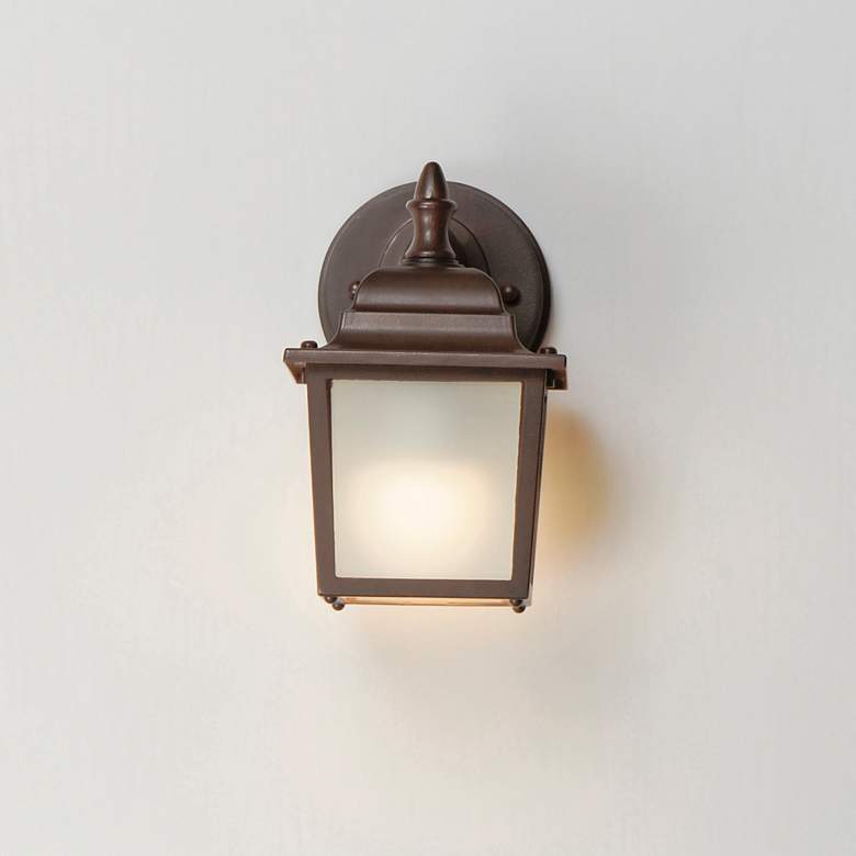 Image 3 Maxim Builder Cast 8 1/2" High Empire Bronze LED Outdoor Wall Light more views