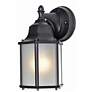 1_Maxim Builder Cast LED E26 10" High Black Outdoor Wall Light