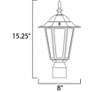 2_Maxim Builder Collection 15 1/2" High Outdoor Post Light more views