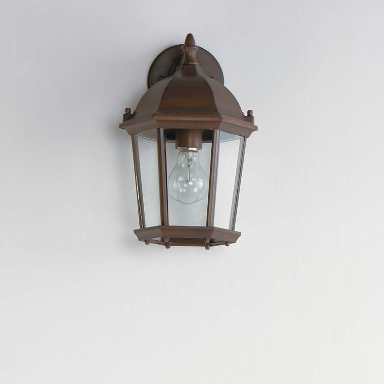 Image 3 Maxim Builder Series 12" High Cast Outdoor Wall Lantern Light more views