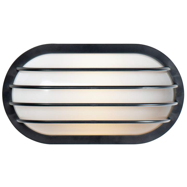 Image 1 Maxim Bulwark 10 1/2" Wide Black Finish Outdoor Wall Mount