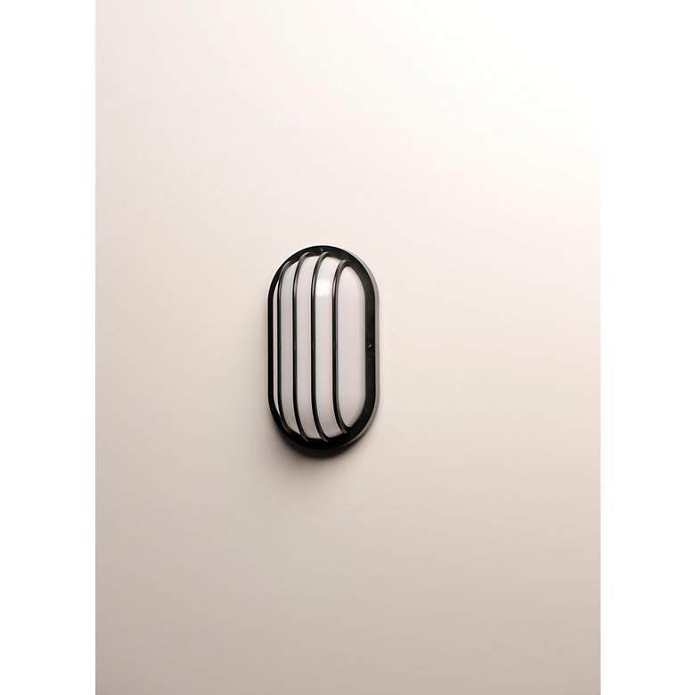 Image 2 Maxim Bulwark 10 1/2" Wide Black Finish Outdoor Wall Mount more views