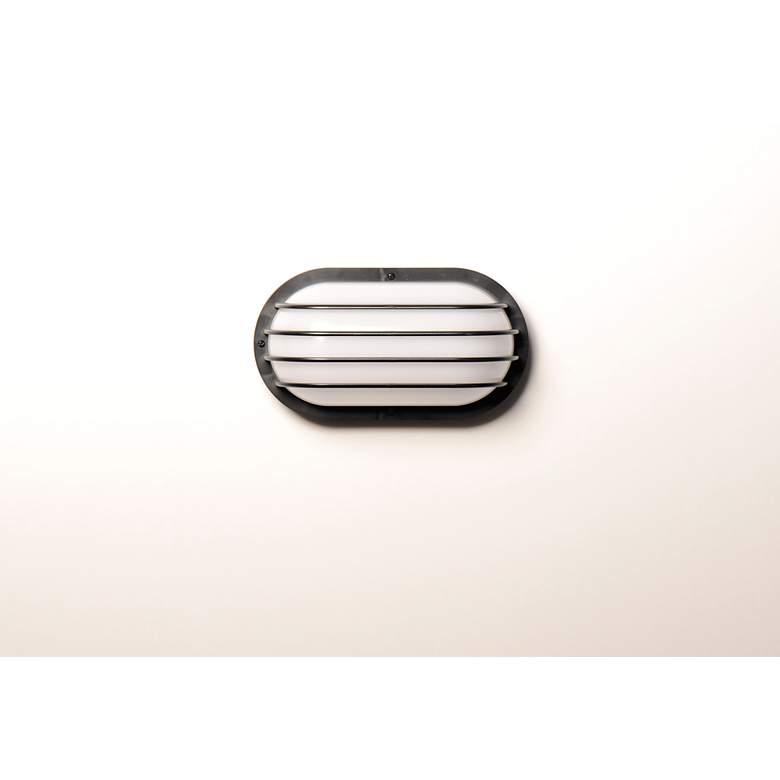 Image 3 Maxim Bulwark 10 1/2" Wide Black Finish Outdoor Wall Mount more views