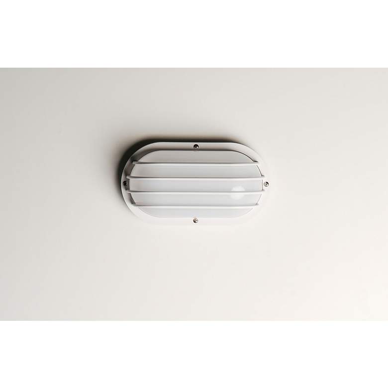 Image 2 Maxim Bulwark 10 1/2" Wide White Finish Outdoor Wall Mount more views