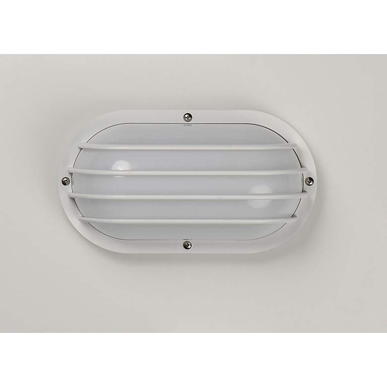 Image 4 Maxim Bulwark 10 1/2" Wide White Finish Outdoor Wall Mount more views